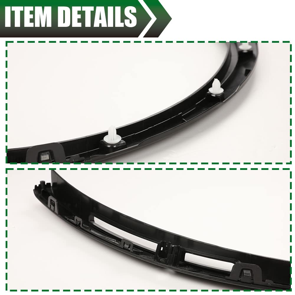 G-PLUS Front Left Fender Flares Compatible With Tesla Model X 2016 2017 2018 2019 2020 2021 Driver Side Wheel Fender Arch Molding Trim