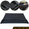 G-PLUS T4 Four-Fold Soft 5.8Ft Truck Tonneau Cover Replacement for 2007-2013 Chevy Silverado/GMC Sierra,Extra Short Bed 5'8" Black