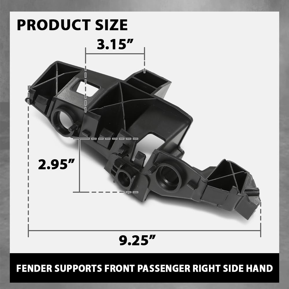 G-PLUS Front Right Fender Support, Compatible with Audi Q5 SQ5 2018-2023, Passenger Side, 80A807284A, AU1043116
