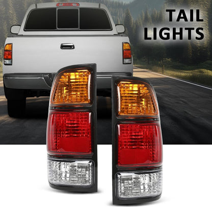 G-PLUS Rear Tail Lights Assembly w/Wiring Harness,Compatible with Toyota Tundra Regular Cab & Access Cab 2000-2006,NOT Fit 4-Door Double Cab Models Faros Traseros Left & Right Luces Traseras