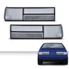 G-PLUS Taillight Taillamp Smoky Lens Left & Right Pair Set Compatible with Ford Mustang 1987-1993 E7ZZ13405A, E7ZZ13404A, FO2800168, FO2801168