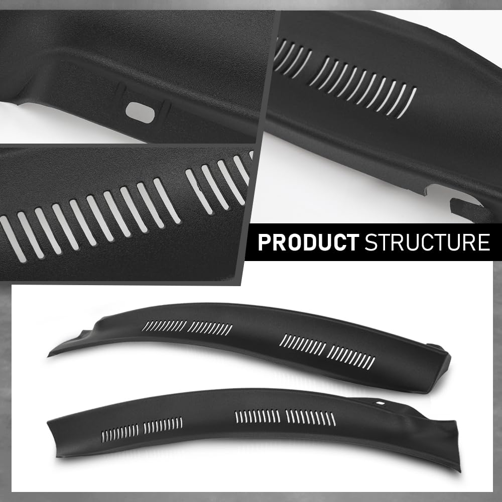 G-PLUS Windshield Wiper Cowl Screen Cover Pair Compatible with Benz W210 E-Class E320 E300 E430 1995-2003 2108311058, 2108310958