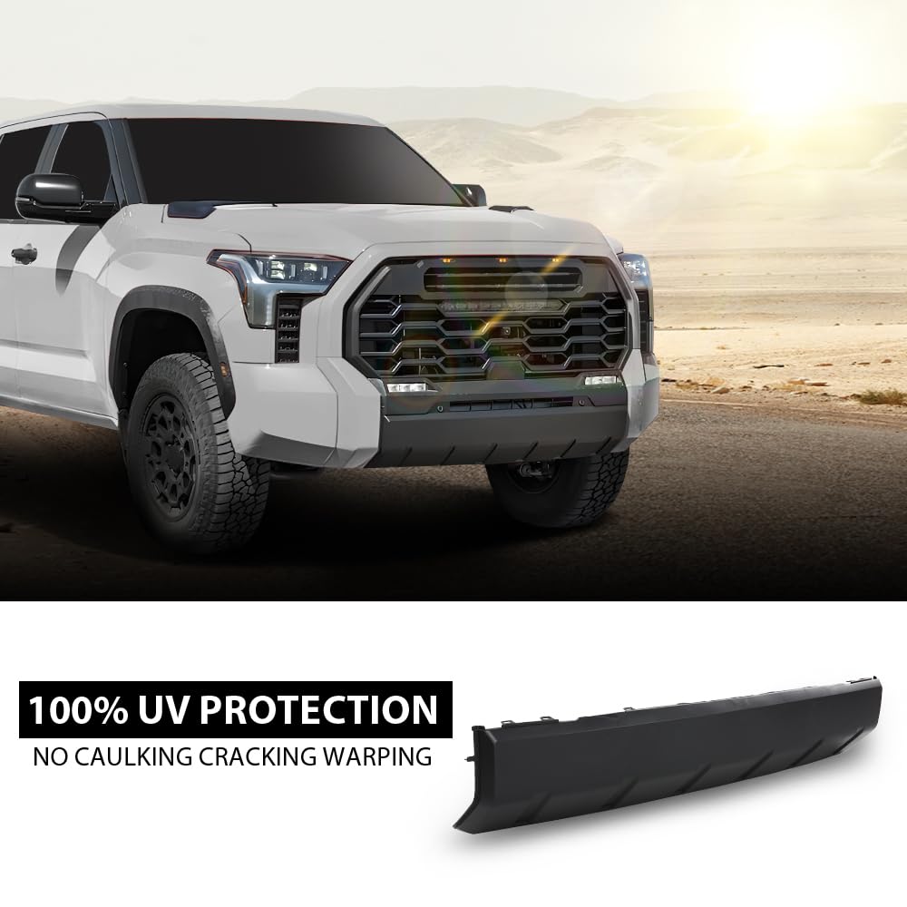 G-PLUS Front Bumper Lower Valance Panel Compatible with 2022-2023 Toyota Tundra TO1095226, 539110C100 Black