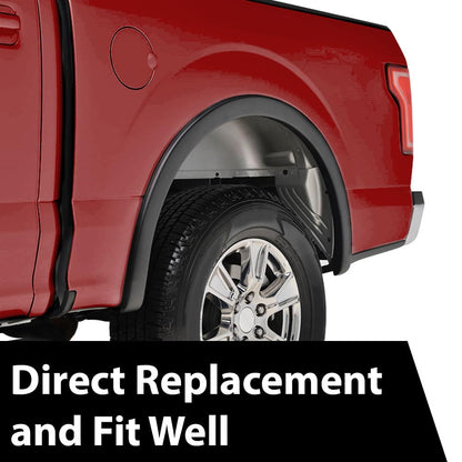 G-PLUS 4PCS Fender Flares Compatible with Ford F150 2015 2016 2017 Styleside, Wheel Protector Cover Trim Guards, Factory Style