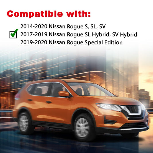 G-PLUS Left Right Front Fender Flares 2pcs Compatible with Nissan Rogue 2014-2020 Driver and Passenger Side Set Textured Fender Molding 638609TA1A NI1291101 638619TA1A NI1290101