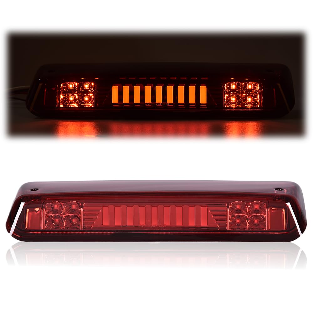 G-PLUS Rear LED Bar Type I High Mount Stop Ligh Third Brake 3rd Light Cab Roof Center Mount Brake Stop Tail Cargo Lamp Compatible with 2004-2008 Ford F150/Lobo