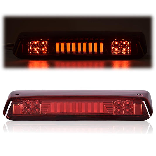 G-PLUS Rear LED Bar Type I High Mount Stop Ligh Third Brake 3rd Light Cab Roof Center Mount Brake Stop Tail Cargo Lamp Compatible with 2004-2008 Ford F150/Lobo