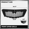 G-PLUS Front Bumper Upper Grille Compatible with Cadillac XT5 2017-2021 Gloss Black