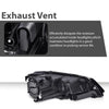 G-PLUS Headlights Headlamps w/Bulbs Compatible with Volkswagen Jetta 2011-2018 Left Right VW2502146, VW2503146 Clear Lens Black Housing Amber Reflector