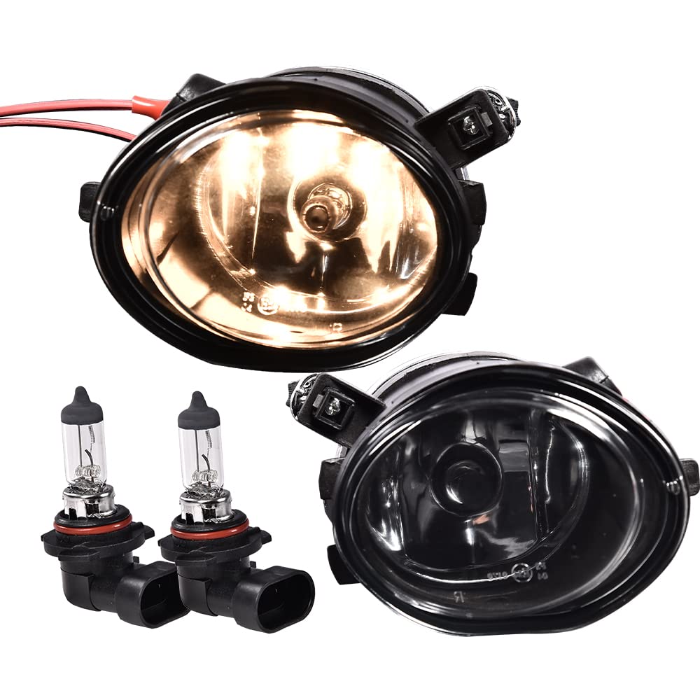 G-PLUS Fog Lights Compatible With 2001-2005 BMW 3 Series E46 2000-2003 M3/M5 (330 Series With ZHP & M-Tech Front Aero Package Only) BM2592122 / BM2593122 Fog Light Replacement
