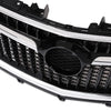 G-PLUS Front Upper Grille Replacemet Chrome Black Compatible with 2017 2018 2019 Buick Encore