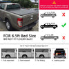 G-PLUS 6.5ft Short Bed 4 Fold Tonneau Cover Compatible with 2009 2010 2011 2012 2013 2014 Ford F150 Black