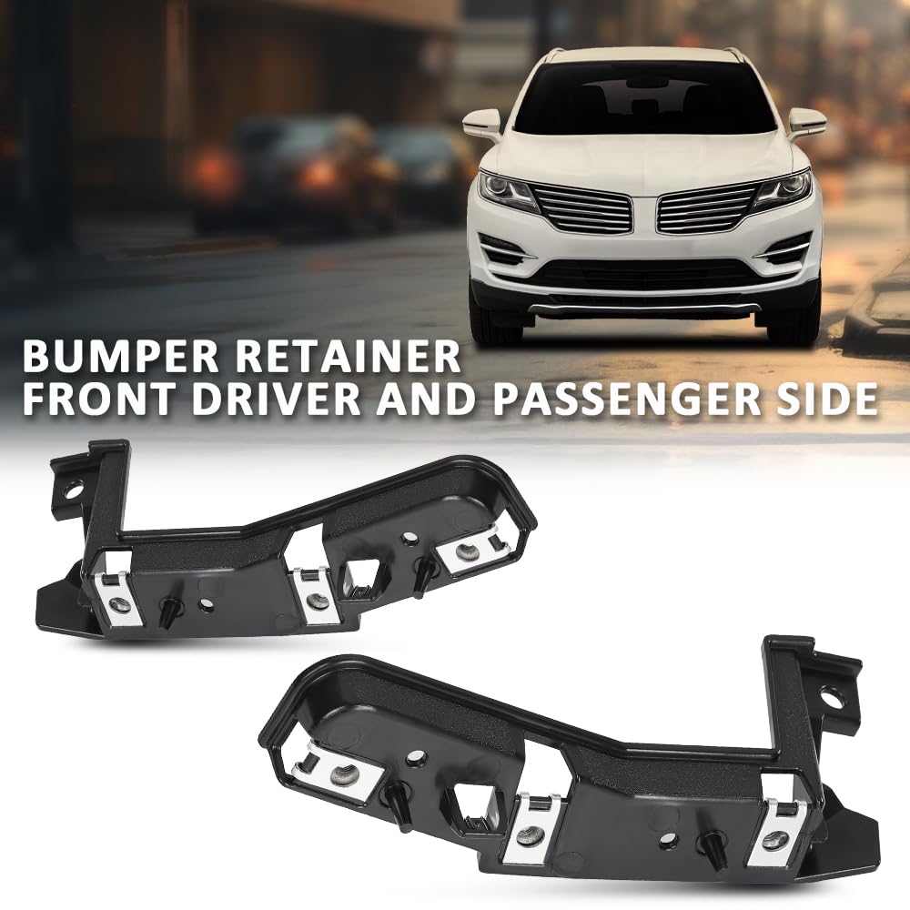 G-PLUS Front Left and Right Bumper Retainer Compatible with Lincoln MKC 2015-2018 FO1043145, FO1042145, EJ7Z17C947A, EJ7Z17C947B