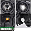 G-PLUS Headlights Assembly Compatible With 2013 2014 2015 Nissan Altima 4-Door Sedan OE Style Automotive Halogen Model Headlamps Chrome Housing 2PCS,faros delanteros