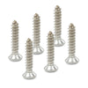 G-PLUS Chrome Headlight Bezel Marker Grille Trim Screws Kit Chrome Silver Stainless Steel (Thread #8, Length 13/16",Torx Pan Head with a 9/32" Outside Diameter) 11504069