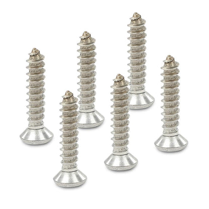 G-PLUS Chrome Headlight Bezel Marker Grille Trim Screws Kit Chrome Silver Stainless Steel (Thread #8, Length 13/16",Torx Pan Head with a 9/32" Outside Diameter) 11504069