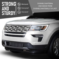 G-PLUS Front Bumper Trim Molding for Ford Explorer 2018-2019 Glossy Black Additional Angle