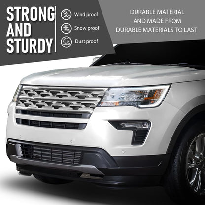 G-PLUS Front Bumper Trim Molding Compatible with Ford Explorer 2018 2019 JB5Z8419BA Glossy Black
