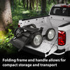 G-PLUS 500 Pounds Capacity Foldable Multi Use Deer Game Recovery Cart Utility Gear Dolly with 4 Oversized Wheels All Terrain Cart Black