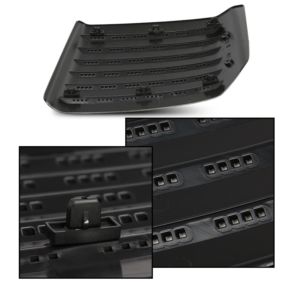G-PLUS Hood Top Grille Right Passenger Side Compatible with Chevy Silverado 2500 HD 2011-2014/Fit Chevy Silverado 3500 HD 2011-2014 22753693 GM1239107