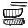 4PCS Set Front Bumper Kidney Sports Grille Hood Grills Replacement For BMW E90 E91 323i 328i 335i 330i 325i 3-Series Sedan Wagon 2005-2008 Gloss Black