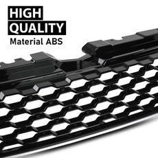 G-PLUS Front Upper Grille Vent with Chrome Trim for Range Rover Evoque 2010-2018 Side View