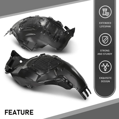 G-PLUS Fender Liner Front Driver and Passenger Side Compatible with Benz C300 2015-2021,Fit Benz C400 4Matic 2015 2056903401, 2056903301