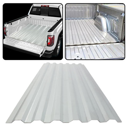 G-PLUS Bed Floor Repair Section, Compatible with Chevy Silverado 1999-2018/ Fit GMC Sierra Pickup 1999-2018, Bed Floor Rust Repair Panel Silver 48" L x 23" W Silver
