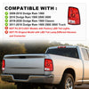 G-PLUS Red Lens Tail Lights Red Lens w/o Bulbs Compatible with Dodge Ram 1500 2009-2018(Not Fit 2013-2018 Models w/Factory LED Tail Lights) Rear Passenger Right Side CH2819124,55277415AC