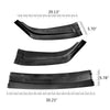 Matt Black Front Bumper Lip Trim Protection Splitter Spoiler Body Kit Compatible for Honda Civic 2016-2018 Lower Bumper