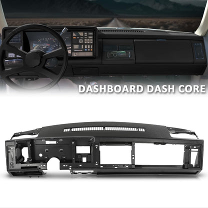 G-PLUS Dash Dashboard Core Compatible with 1988-1994 Chevy & GMC Truck Fit 1992 1993 1994 Chevy Blazer GMC Yukon Suburban Black ABS