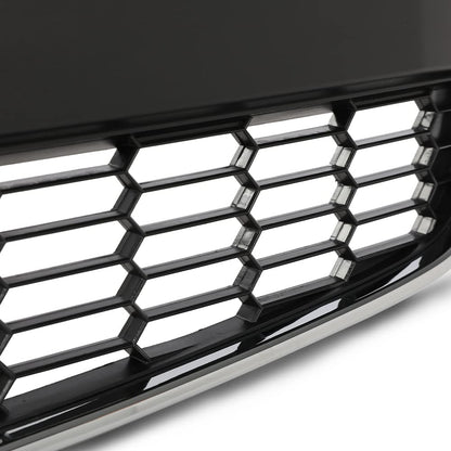 G-PLUS Front Bumper Lower Grille Compatible with Chevy Sonic LS/LT/LTZ 2012-2016 Chrome Grill Shell Trim w/Black Insert 95227395 GM1036139