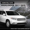 G-PLUS Front Right Bumper Bracket, Compatible with Toyota Highlander Plus 2013/ Highlander (submodel: Base, Hybrid, Hybrid Limited, Limited, SE) 2011-2013, Passenger Side, 521450E040, TO1043120