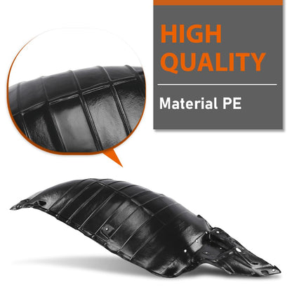 G-PLUS Front Left and Right Fender Liner Set Compatible with Nissan 370Z 2009-2020 638441EA0A, NI1249121, 638451EA0A, NI1248121 Black