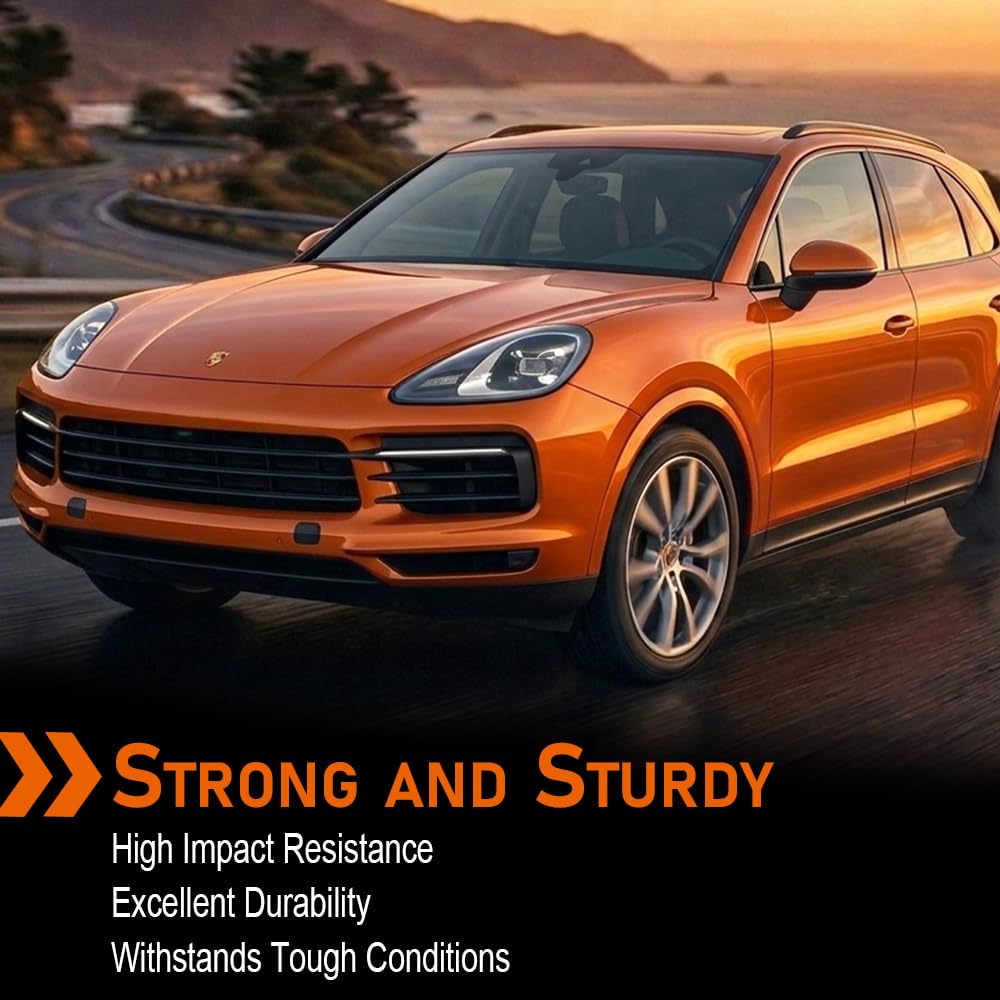 G-PLUS Front Bumper Tow Hook Eye Cover Cap Right Side Compatible with Porsche Cayenne 2019 2020 2021 2022 2023 9Y0807156G2X PO1029105, PO1029105C, 9Y0807156G2X, PO1029105D Direct OE Replacement Blue
