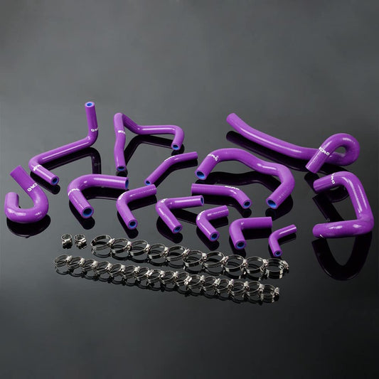 G-PLUS Silicone Heater Hose Kit Compatible With Nissan Skyline GTR RB26DET R33 R34,Purple