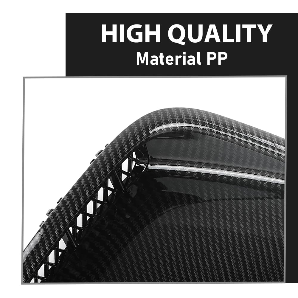 G-PLUS Pair Front Bumper Side Air Vents Corner Cover Compatible with Subaru WRX STi 2008-2014 Carbon Fiber Plastic 2PCS
