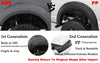 G-PLUS 4PCS Fender Flares Compatible with Ford F250 F350 Super Duty 1999-2007, Not Fit Dually Models Wheel Protector Cover, Textured Factory Style