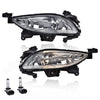 G-PLUS Front Bumper Fog Light Assembly Compatible with Sonata 2011 2012 2013 Driving Fog Lamps 92201-3Q000 92202-3Q000 HY2593134 HY2592134