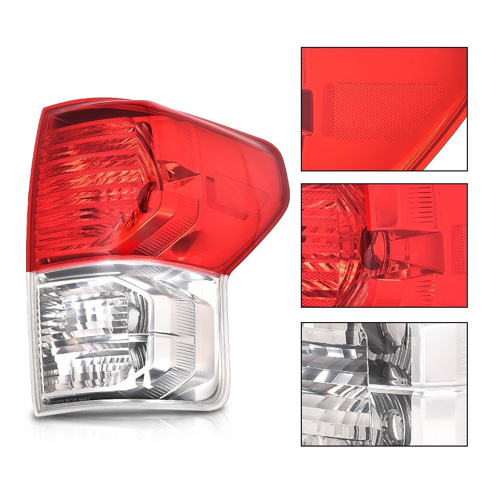 G-PLUS Tail Light Brake Lamp w/o Bulb Wiring Harness Right Compatible with Toyota Tundra 2007-2013(2-Door Regular Cab,4-Door Extra Cab,4-Door Crew Cab) Luces TraserasAssembly
