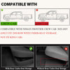 G-PLUS Floor Mats Fit for Nissan Frontier 2022-2025 Crew Cab(Only for 2nd Row with Under-Seat Storage,Not Fit King Cab),TPE Custom Fit All Weather Protection Front & 2nd Row Car Floor Liners