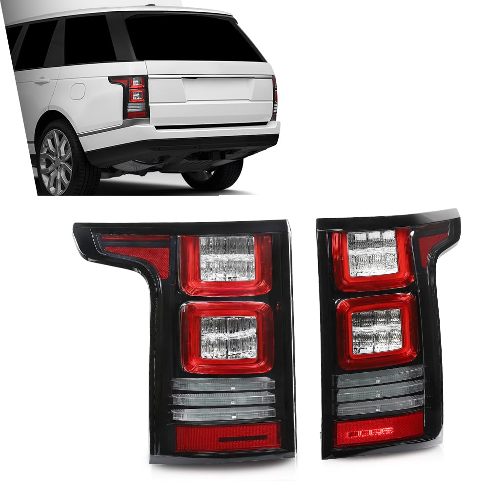 G-PLUS LED Tail Lights Rear Brake Lamp Compatible with Range Rover 2013-2017 Left Driver & Right Passenger Side Tail Lamps LR061659, LR055106 Luces Traseras Rear Brake Lamps Assembly