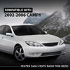 G-PLUS Center Dash Bezel Trim Compatible with Toyota Camry 2002 2003 2004 2005 2006 Radio Bezel AC Air Vents Dashboard Cover, Gray