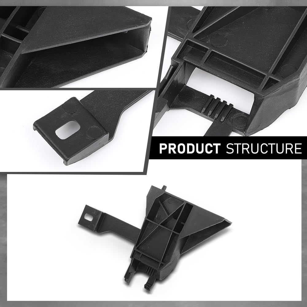 G-PLUS 2PCS Radiator Support Bracket Bar Compatible with Benz CLA250 CLA45 AMG 2014-2018, Fit Benz GLA250 GLA45 AMG 2.0L 2015-2017 2466210134, 2466210234 Black PP
