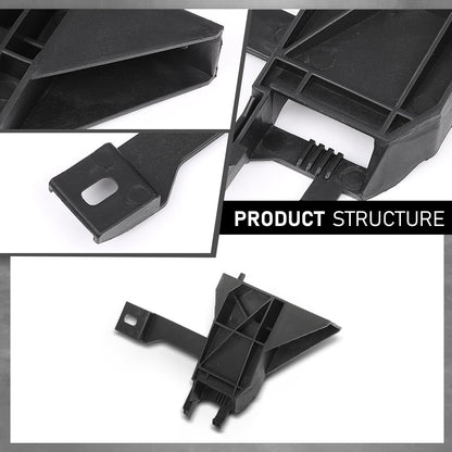 G-PLUS 2PCS Radiator Support Bracket Bar Compatible with Benz CLA250 CLA45 AMG 2014-2018, Fit Benz GLA250 GLA45 AMG 2.0L 2015-2017 2466210134, 2466210234 Black PP