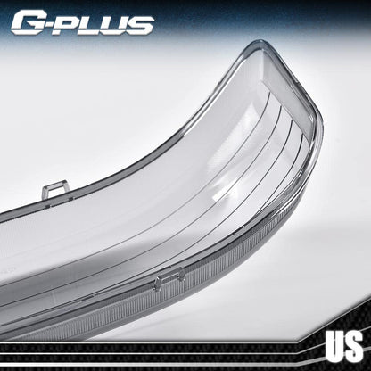 G-PLUS Front Headlight Lenses Cover Compatible with 1999-2002 Chevy Silverado 1500 2500 3500,Left & Right Side Replacement A Pair (Smoky Lens)