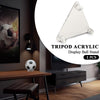 G-PLUS Tripod Acrylic Display Ball Stand Clear for Basketball Football Soccer Bowling, 3 Peg Holder