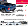 G-PLUS Lock Solid Hard Tri-Fold Tonneau Cover Compatible with 2004-2007 Chevy/GMC Extra Short Bed 5´8" (07 Classic Body)
