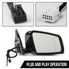G-PLUS Rear View Mirror w/o Blind Spot Left & Right Side Compatible with Benz S 550 4Matic Base 2007-2009,Fit Benz S 600/S 65 AMG Base 2007-2009 2218100576 2218100676