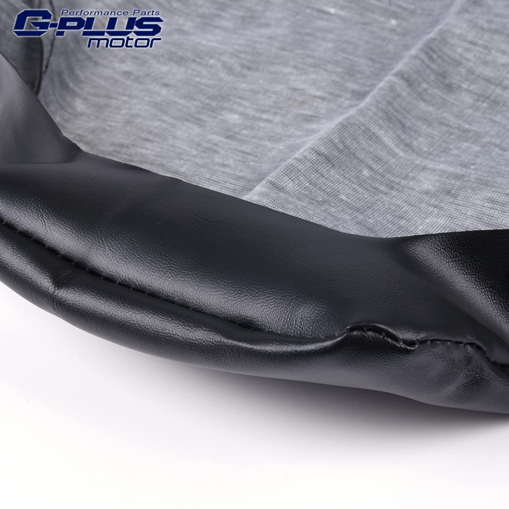 G-PLUS Seat Cover Compatible with Kawasaki Bayou 220/400 1993 1994 1995 1996 1997 1998 1999 Black Leather Seat Protector Replacement